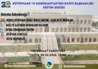 Kütüphane ve Dökümantasyon Daire Başkanlığı Eğitim Serisi
