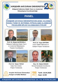 KIRŞEHİR AHİ EVRAN ÜNİVERSİTESİ BÖLGESEL KALKINMA ODAKLI TARIM VE JEOTERMAL İHTİSASLAŞMA ALANINDAKİ PROJELERİN BÖLGE KALKINMASINA ETKİLERİ