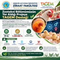 Zootekni Bölümümüzün Yer Aldığı Bir Projeye Daha TAGEM Desteği!