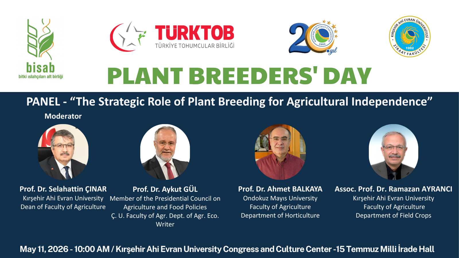 Plant Breeders' Day on May 11 Was Celebrated with Great Enthusiasm at Our Faculty